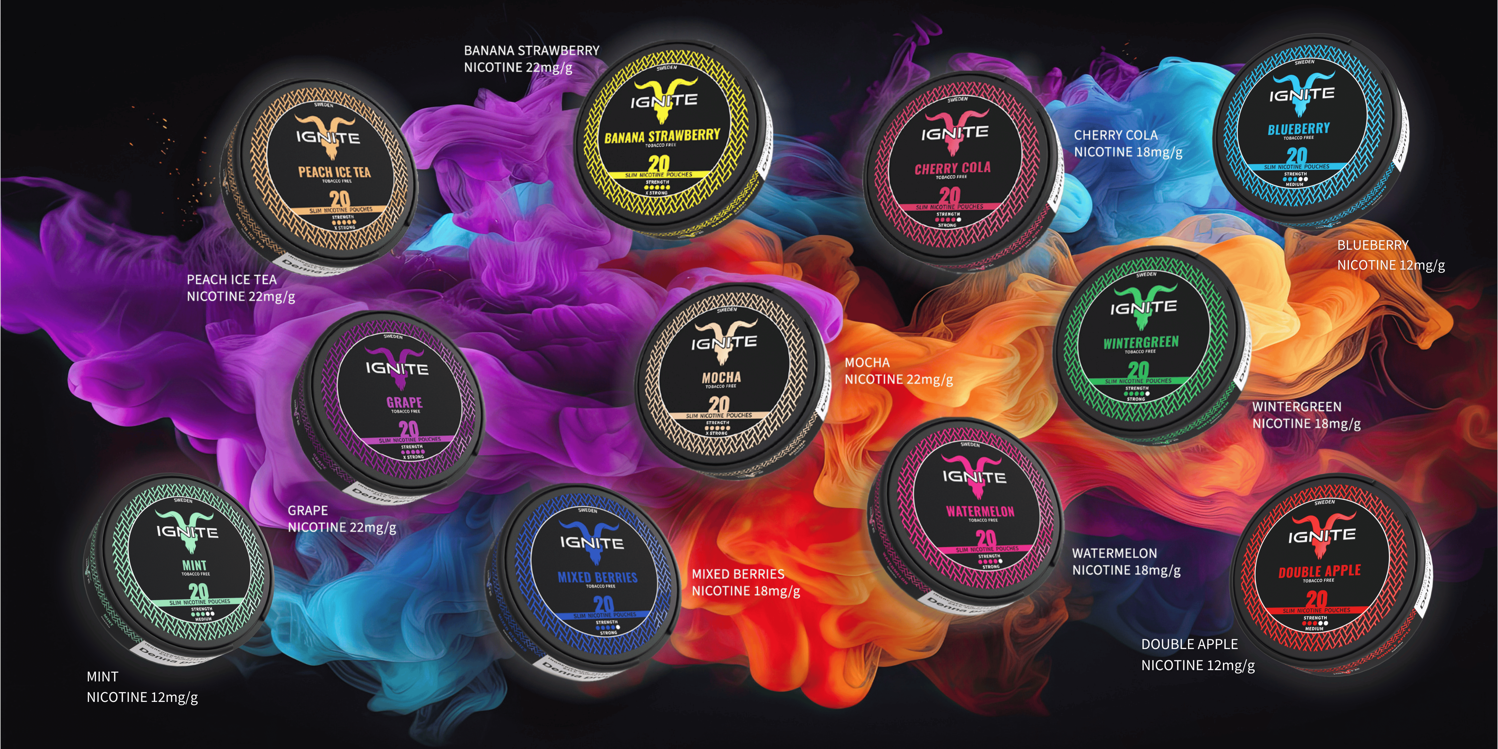 Explore the Luxury of IGNITE: Eleven Nicotine Pouch Flavors Unveiled!